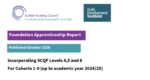 Foundation Apprenticeship Report published